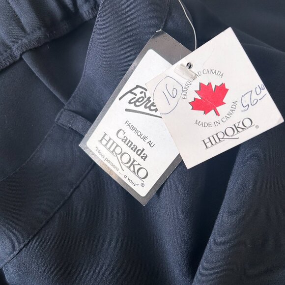 NWT Hiroko Career Trousers Navy Blue Women SZ 16 - Picture 4 of 6